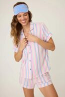 Bayside Dreams Pastel Striped PJ Set