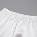 Satin Feather Trim Pajama Set