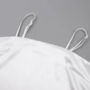 Satin Feather Trim Pajama Set