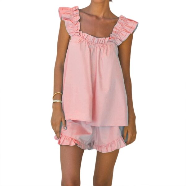 Ruffle Sling Top & Shorts Set - Image 6