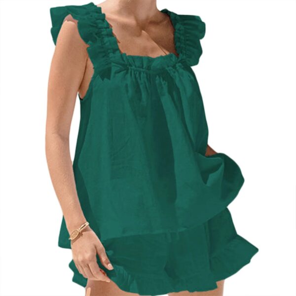 Ruffle Sling Top & Shorts Set - Image 4