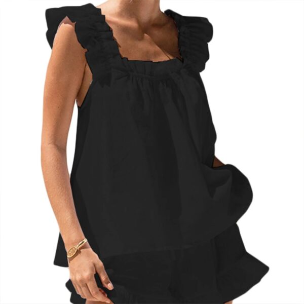 Ruffle Sling Top & Shorts Set - Image 2