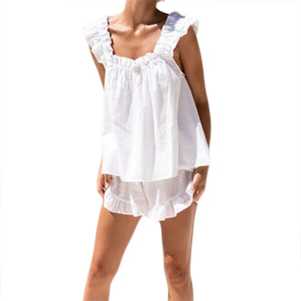 Ruffle Sling Top & Shorts Set
